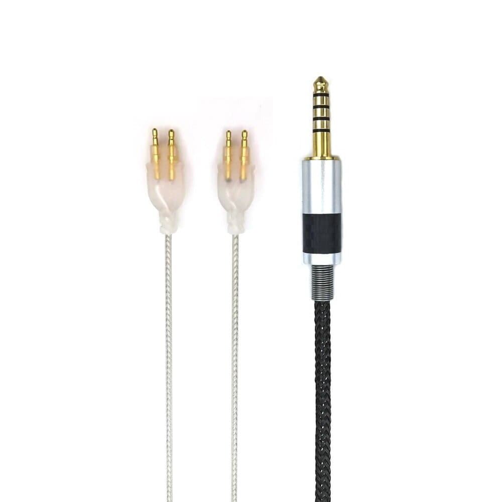 SUKIRA HiFi Cable with 4.4MM Balanced Male Compatiable with Sennheiser HD580, HD600, HD650 Headphones and Sony WM1A, NW-WM1Z, PHA-2A Silver Plated Audio Cable