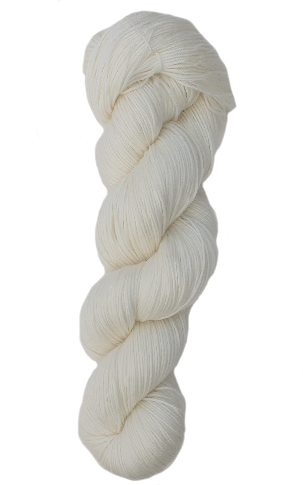 Undyed Fingering Sock Yarn 85% Superwash Merino Wool 15% Nylon Soft and Fine Wool (5)