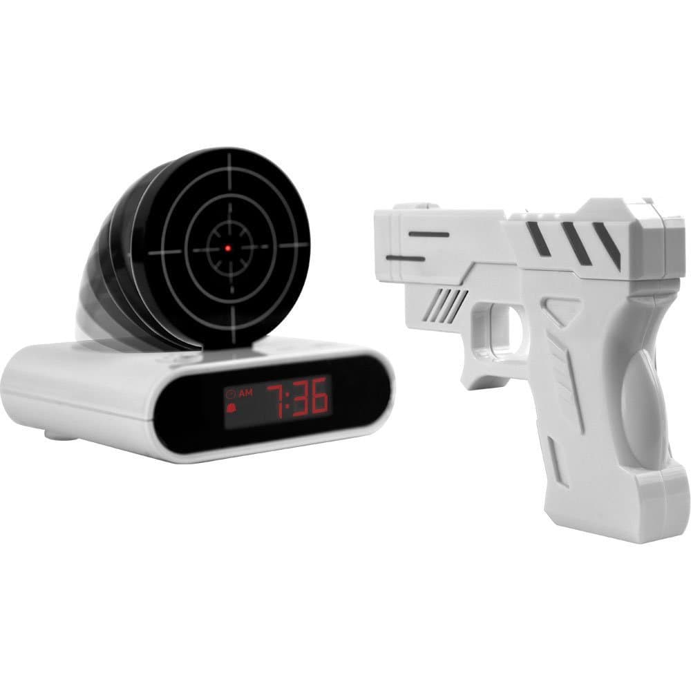 ArlyBaba Gun And Target Recordable Alarm Clock