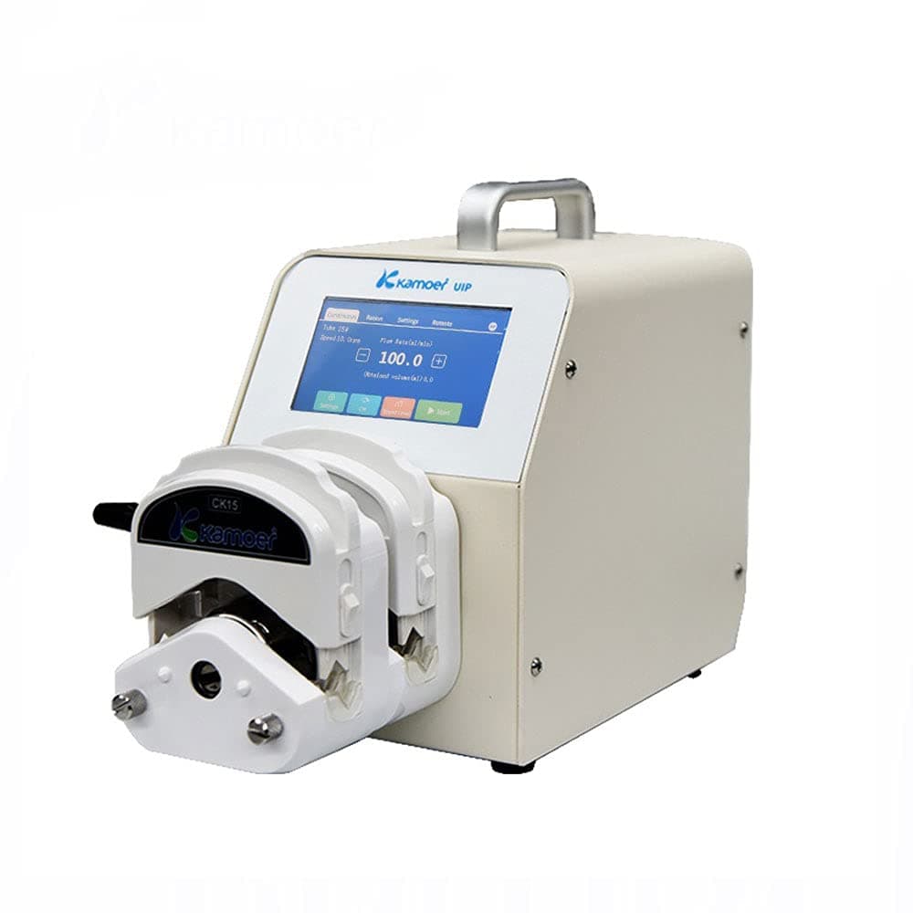 Multi channel peristaltic pump double head Kamoer UIP 100V-240V AC stepper motor 2.5L/min High-precision variable speed with 2 meters silicone tube
