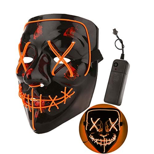 Halloween Costume Festival Parties Scary Mask LED Light Up Masks