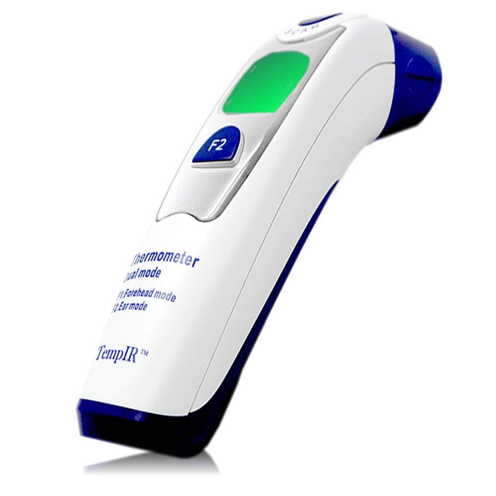 TempIR Best Baby Thermometer - Forehead and Ear Thermometer - FDA and CE Approved - 510k Certification - Adult and Child - Professional Medical Dual Mode - Fast and Accurate - Safe and Hygienic