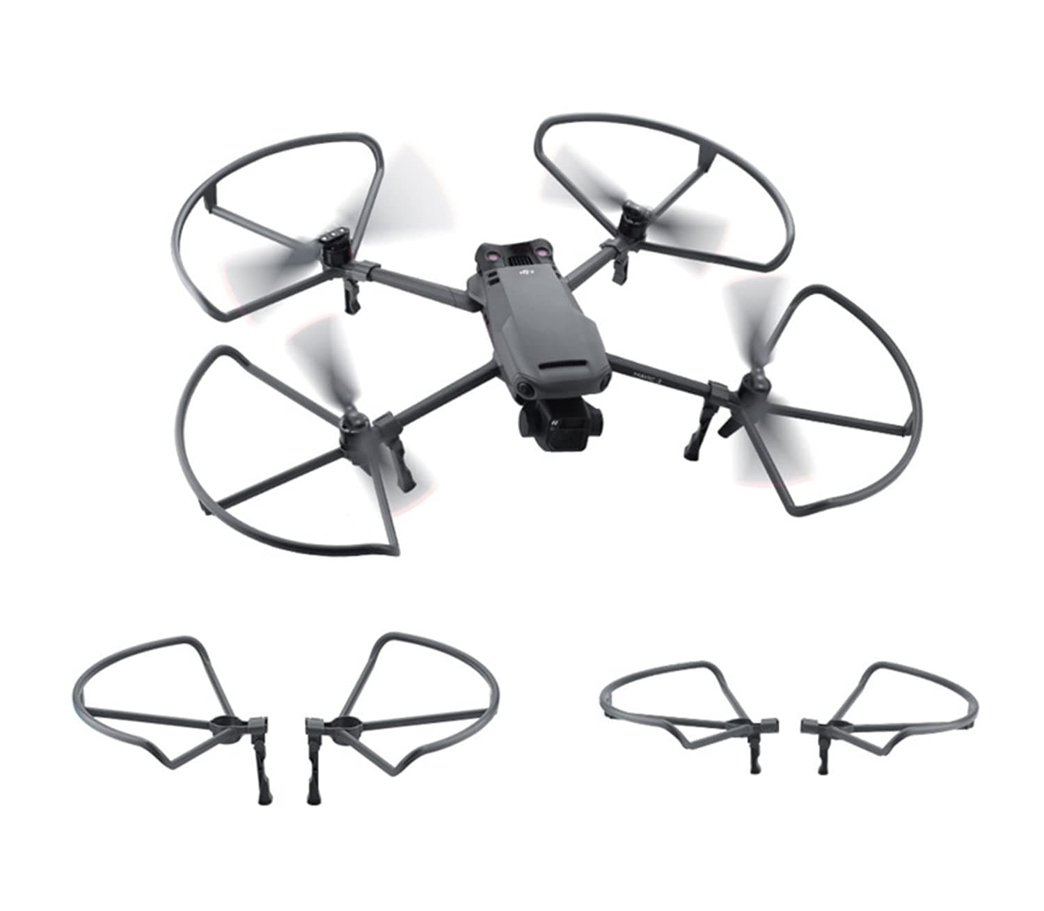 Mavic 3 Propeller Guard with Foldable Landing Gear Safety for DJI Mavic 3/Mavic 3 Cine Drone Accessory