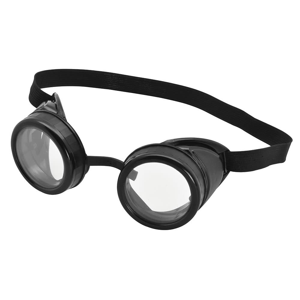 BA615 Pilot Goggles Black Frame, Mens, One Size Halloween
