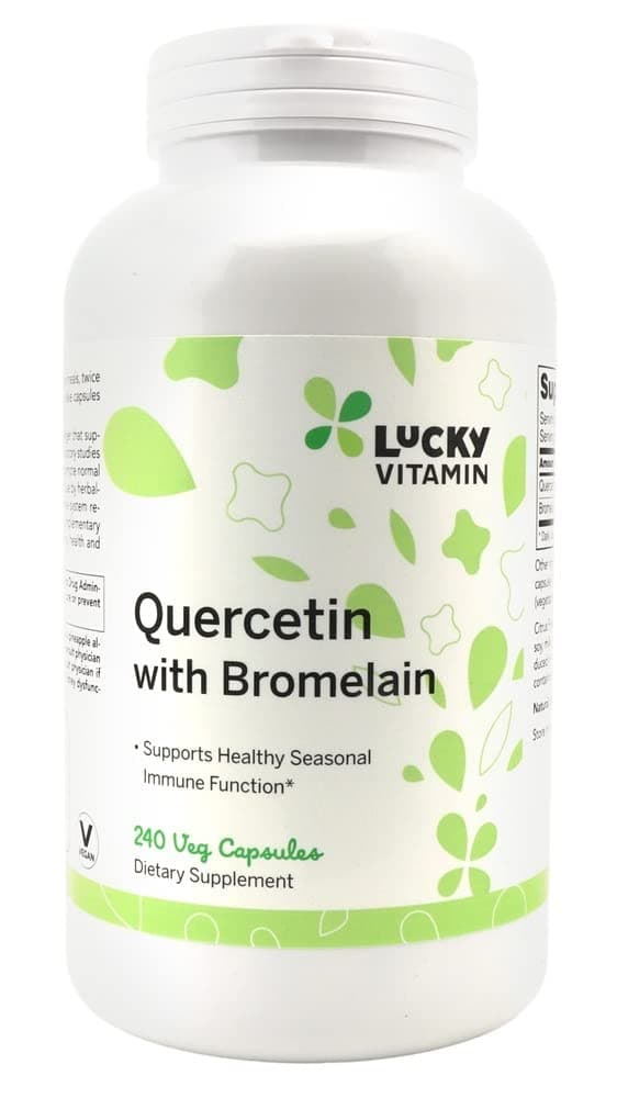 LuckyVitamin - Quercetin with Bromelain - 240 Veg Capsules