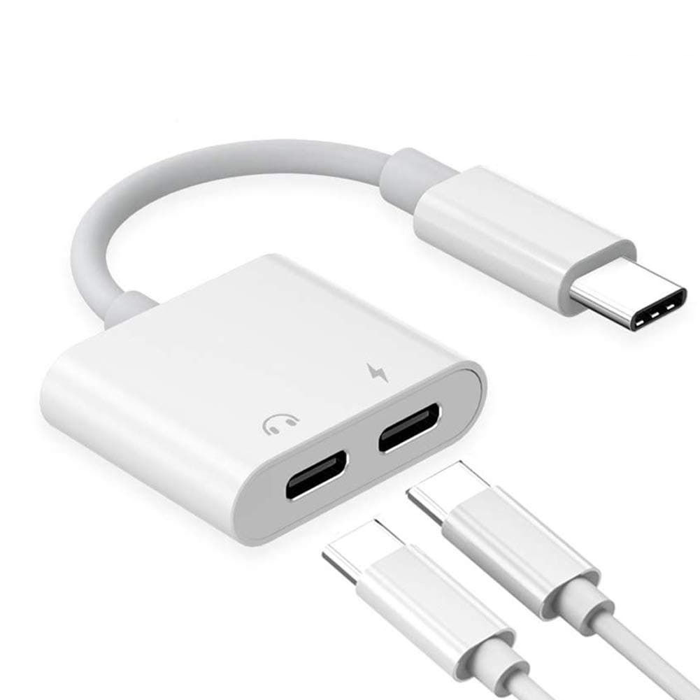 AD ADTRIP USB C Headphone and Charger Adapter USB C Audio and Charging Adapter USB C Splitter Compatible with Google Pixel 3/3 XL/4/4 XL, Samsung Galaxy S20 ultra/S20+/S20/note 10+/10/Tab S6/S5e