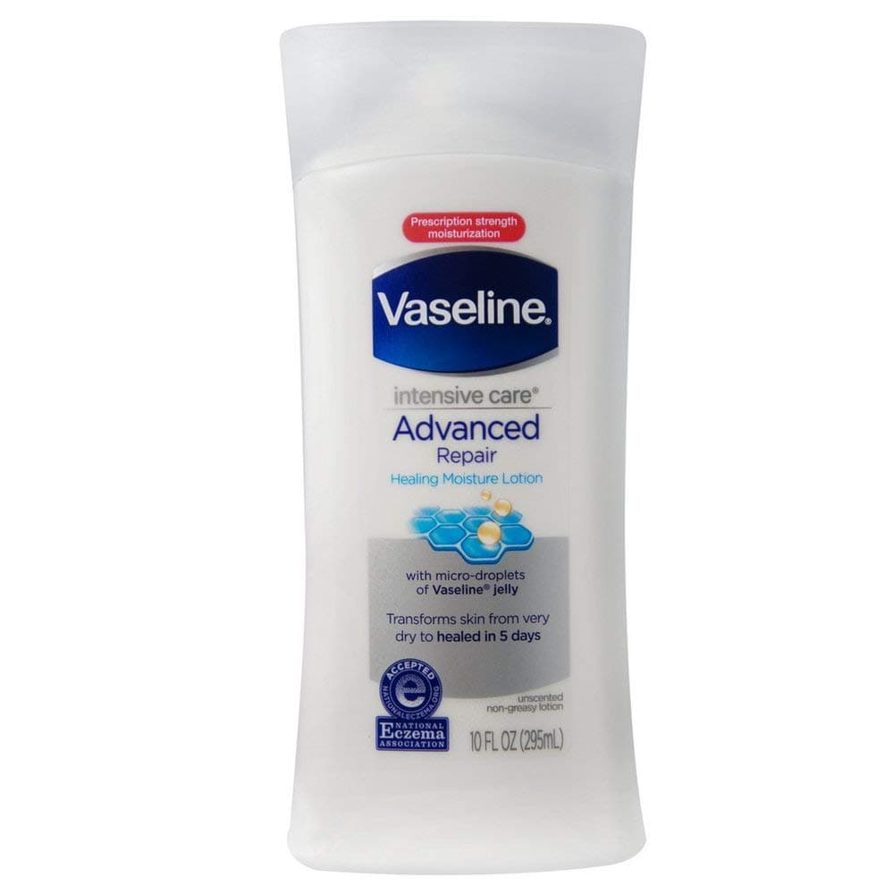 Vaseline Intensive Care Lotion Advanced Repair 10 Ounce Fragrance-Free (295ml) (2 Pack)