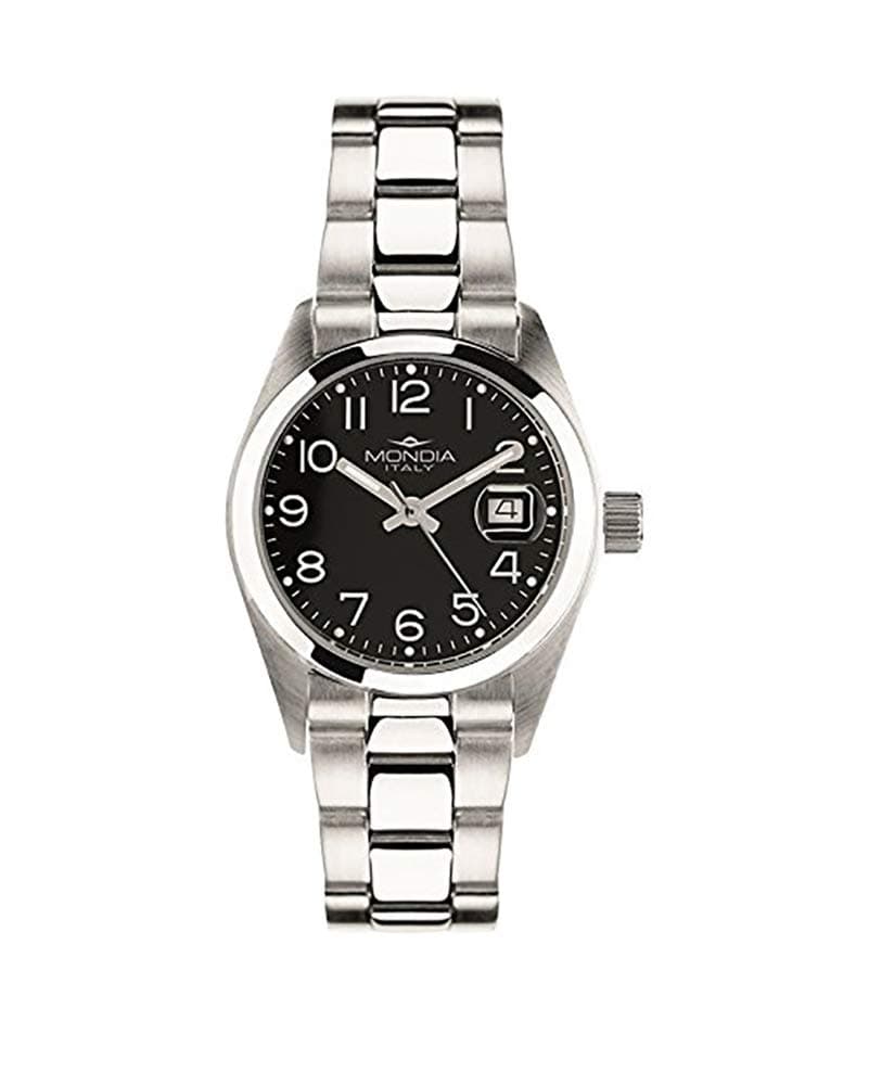 Mondia Watch WOMAN QUARTZ WATCH - BLACK DIAL WITH ARABI NUMBERS Cod: MI614-4BM