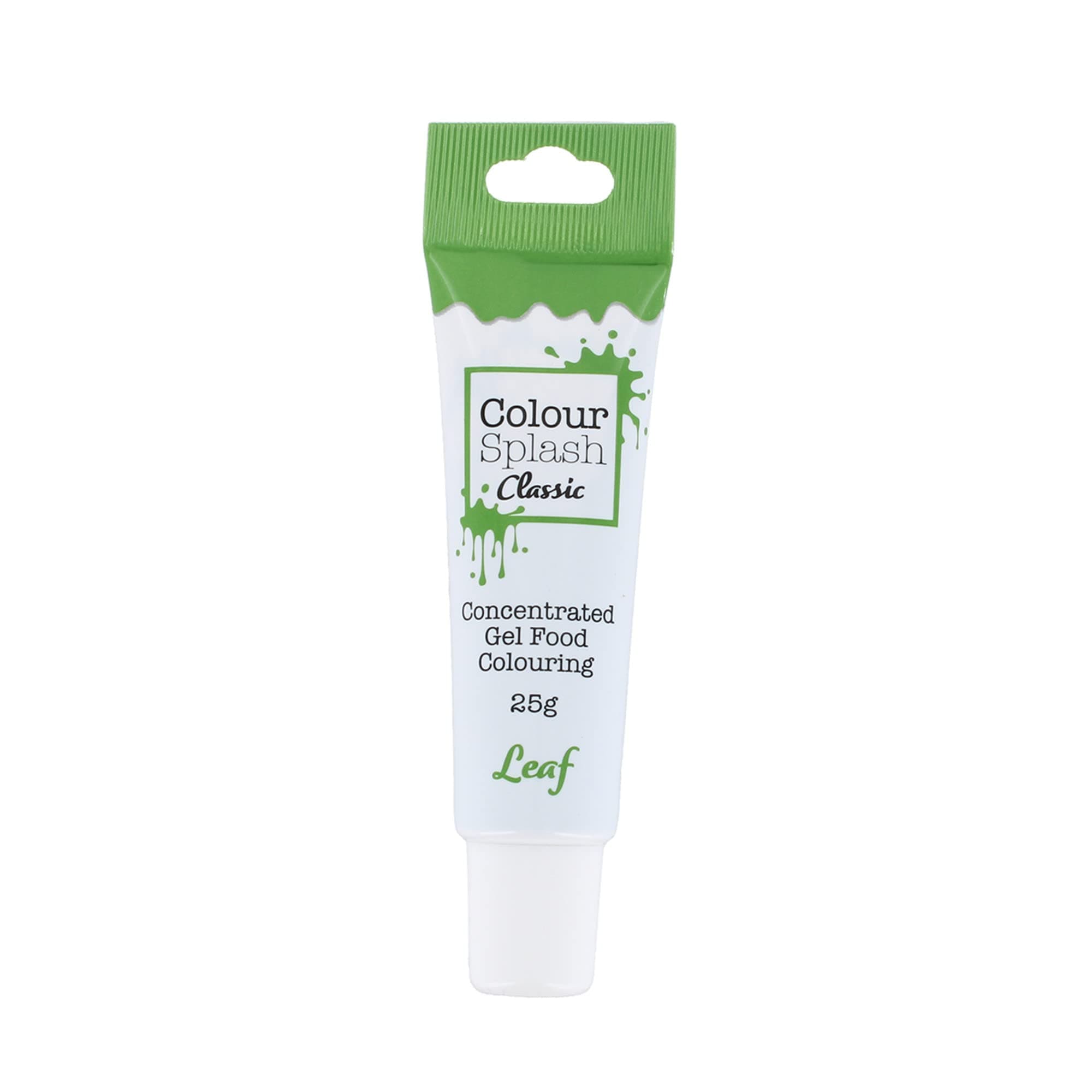 COLOUR SPLASH Food Colouring Gel Tube, Edible Ingredients, Highly Concentrated Gels, Easy to Use Squeezy Tubes, Transform Plain Cakes Into Bright, Eye-Catching Creations - Leaf Green 25g