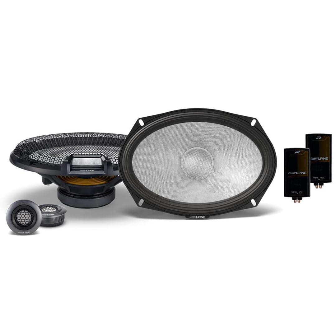 Alpine R2-S69C 6x9 R-Series High-Resolution 2-Way Component Speaker Set, Pair