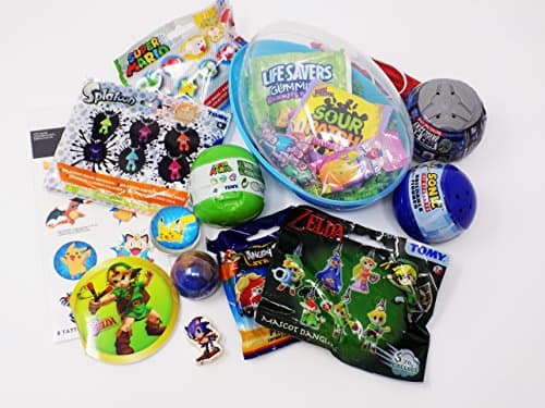 Video Game Themed Candy and Toy Easter Gift EGG Splatoon Pokemon Mario Sonic Rocket League Zelda Plants vs Zombies (ASSORTED)