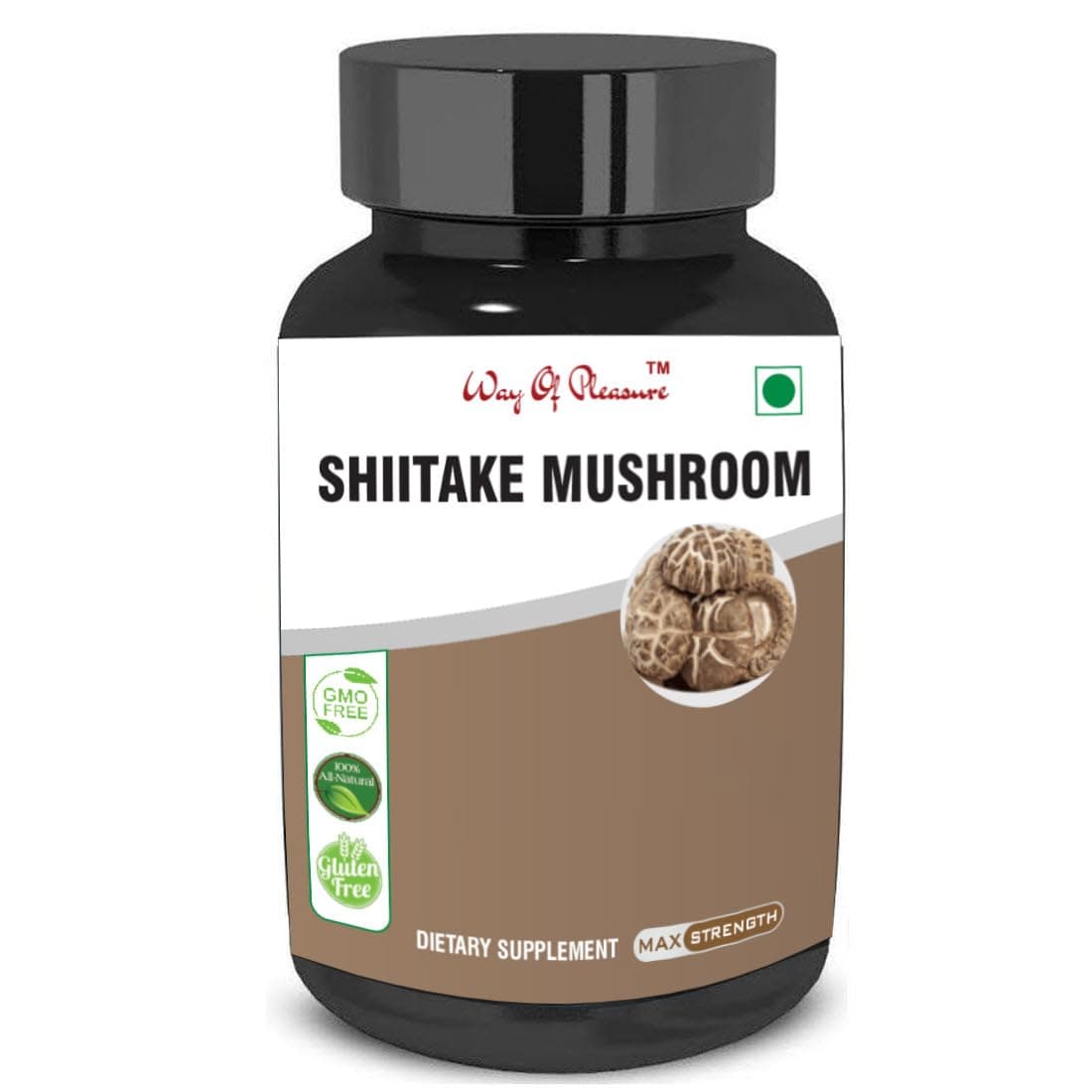Way Of Pleasure Shiitake Mushroom 60 Capsule Support To Health Weight Management Cholesterol Levels Healthy Immune System For Men & Women