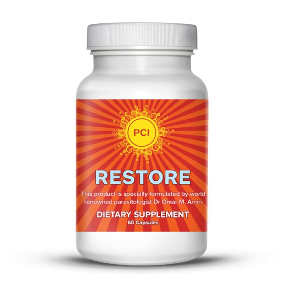 PCI Restore Herbal Remedy - All-Natural GI Detox, Toxin Filter, Promotes Regularity, Dietary Supplement, Developed by Dr. Omar Amin for Optimal Health and Wellness- 60 Capsules