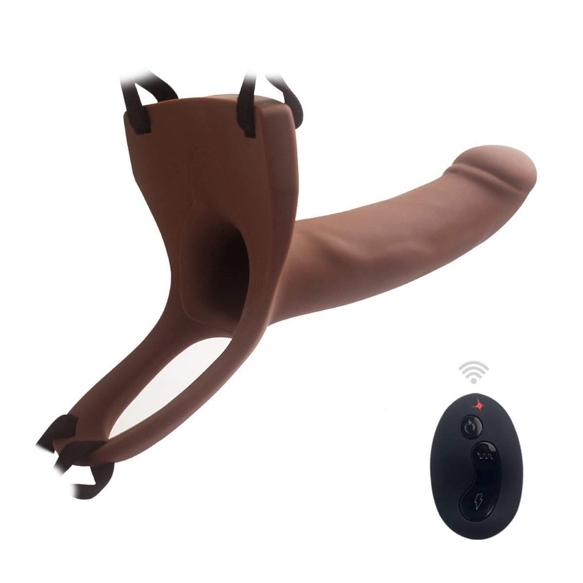 XINGUANG Vibrating Hollow Strap On for Men Wireless Remote Control Sleeve