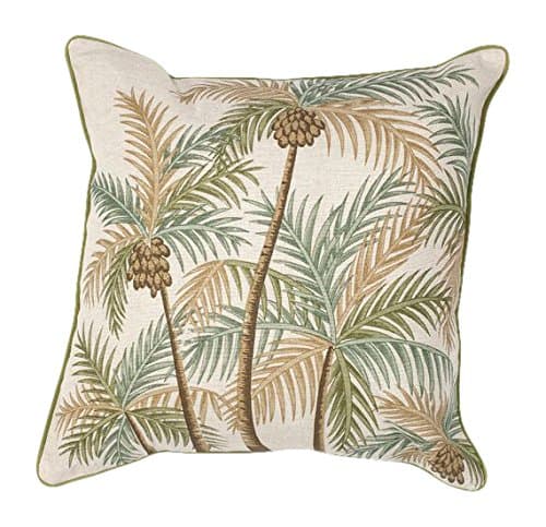 KAS Rugs PILL12618SQ Throw Pillow, 18" x 18", Off-White