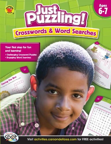 Crosswords & Word Searches, Grades 2 - 5 (Just Puzzling!) Paperback – April 2, 2012