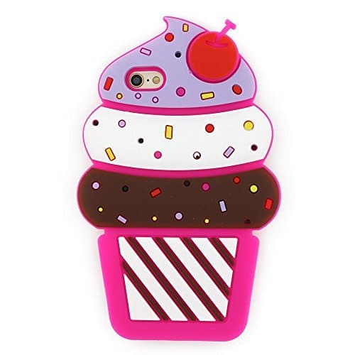 DiDicose Samsung Galaxy Note 5 Case,3D Cartoon Animal Hot Pink Cherry Ice Cream Kitty Silicone Rubber Phone Case Cover for Samsung Galaxy Note 5