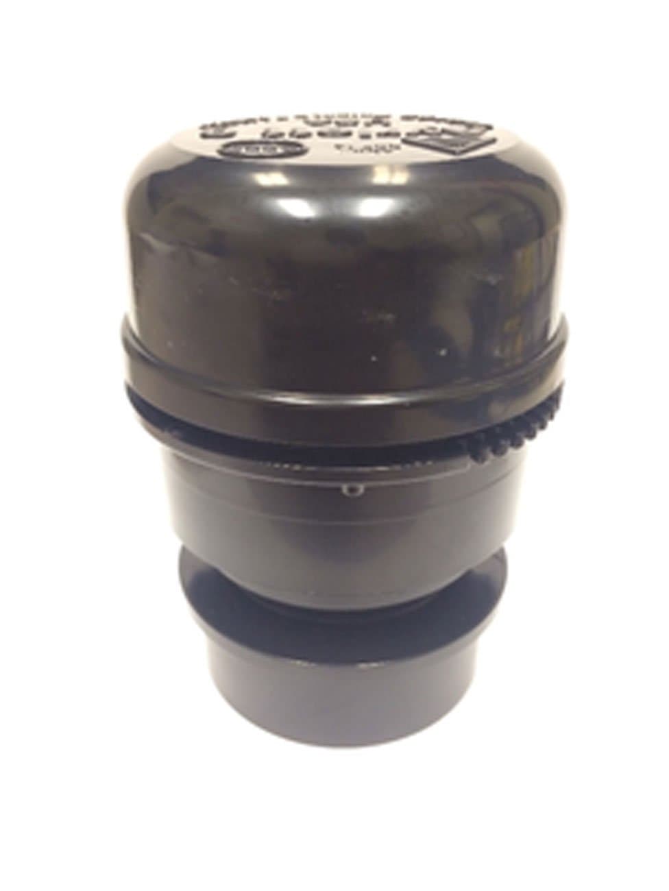 Ayrlett A6 Air Admittance Valve 6 DFU with ABS Solvent Weld Configuration, 2"-1-1/2", Black
