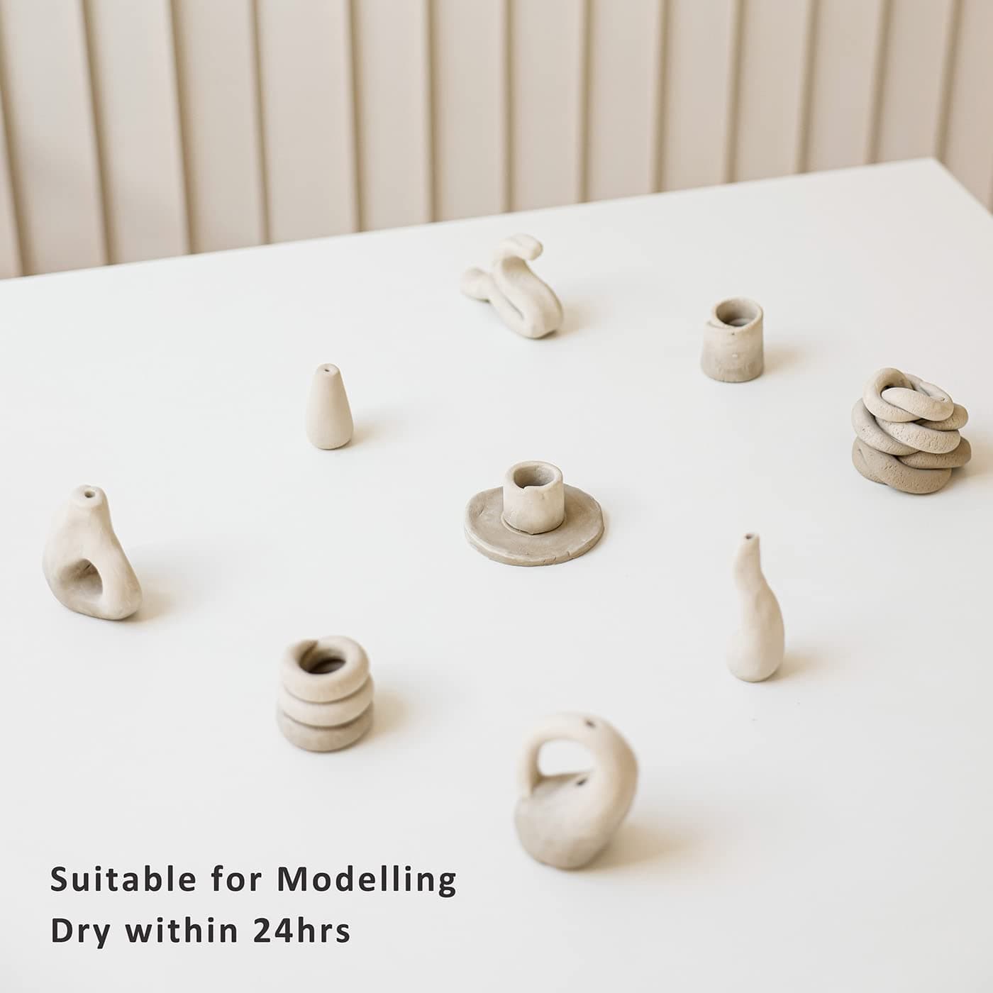 ReArt Natural Air-Dry Clay 10LBs with 23 Pcs Pottery Tools Clay Sculpting Tool Set, All-Purpose Modeling Clay for Art and Crafts, Sculpting, Welding and DIY Challenges (Gray)