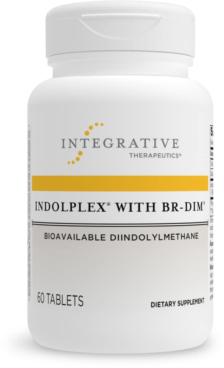 Integrative Therapeutics Indolplex with DIM - Bioavailable Diindolylmethane - Supports Healthy Estrogen Metabolism* - Contains Calcium - Gluten Free - Dairy Free - Vegan - 60 Tablets