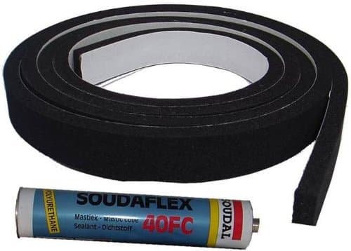 NEOPRENE GAP FILLING SEAL DRAUGHT EXCLUDER FOR A 14 Ft GARAGE DOOR
