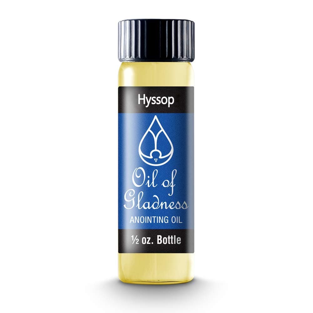 Oil of Gladness Hyssop Anointing Oil - Oil for Daily Prayer, Ceremonies and Blessings (1/2 oz)