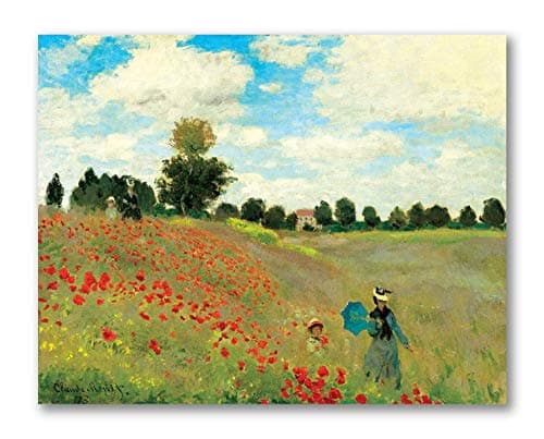 Tamatina Claud Monet Art Canvas Paintings | Les Coquelicots | Impressionism Art | Famous Art Paintings for Home décor|Size - 48X36 Inches.t40