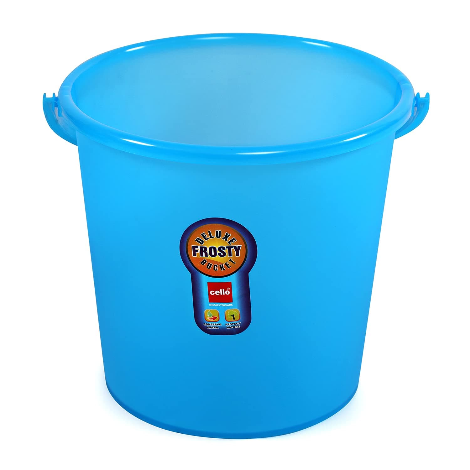 CELLO Plastic Frosty Bucket DLX, 18 Litres, Blue (Clo_Frsty_Bckt_18L_Blu)