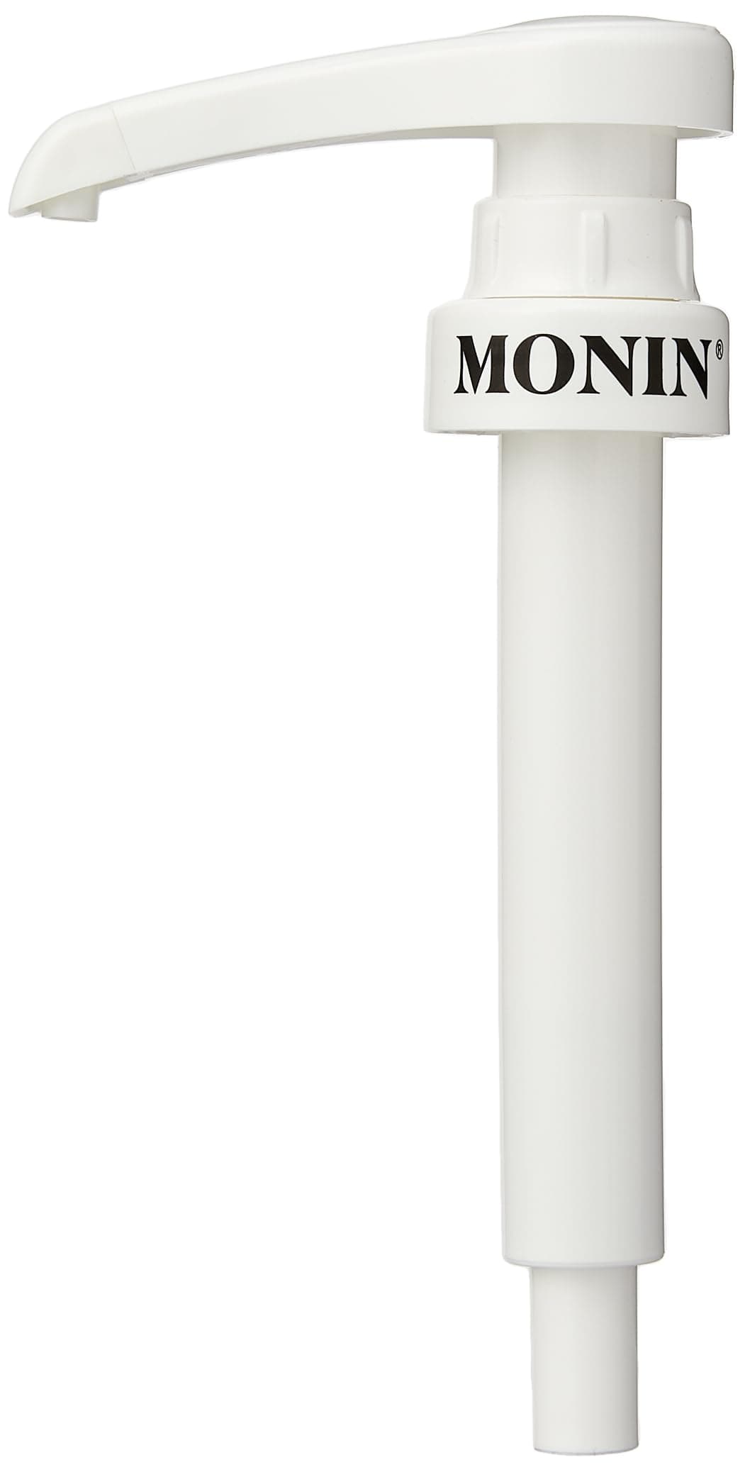 MONIN 10ml Pump. Compatible with 1L Plastic (PET) Bottles (Sugar-Free Syrups, Cloudy Lemonade Concentrate) and 25cl MONIN Syrup Bottles for Easy Use. Use 2 Pumps for Coffee