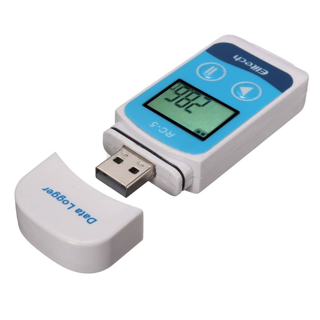 MagiDeal Mini LCD Display USB High Accuracy Temperature Data Logger 32000 Point Recorder, Easy set up software for Mac and PC
