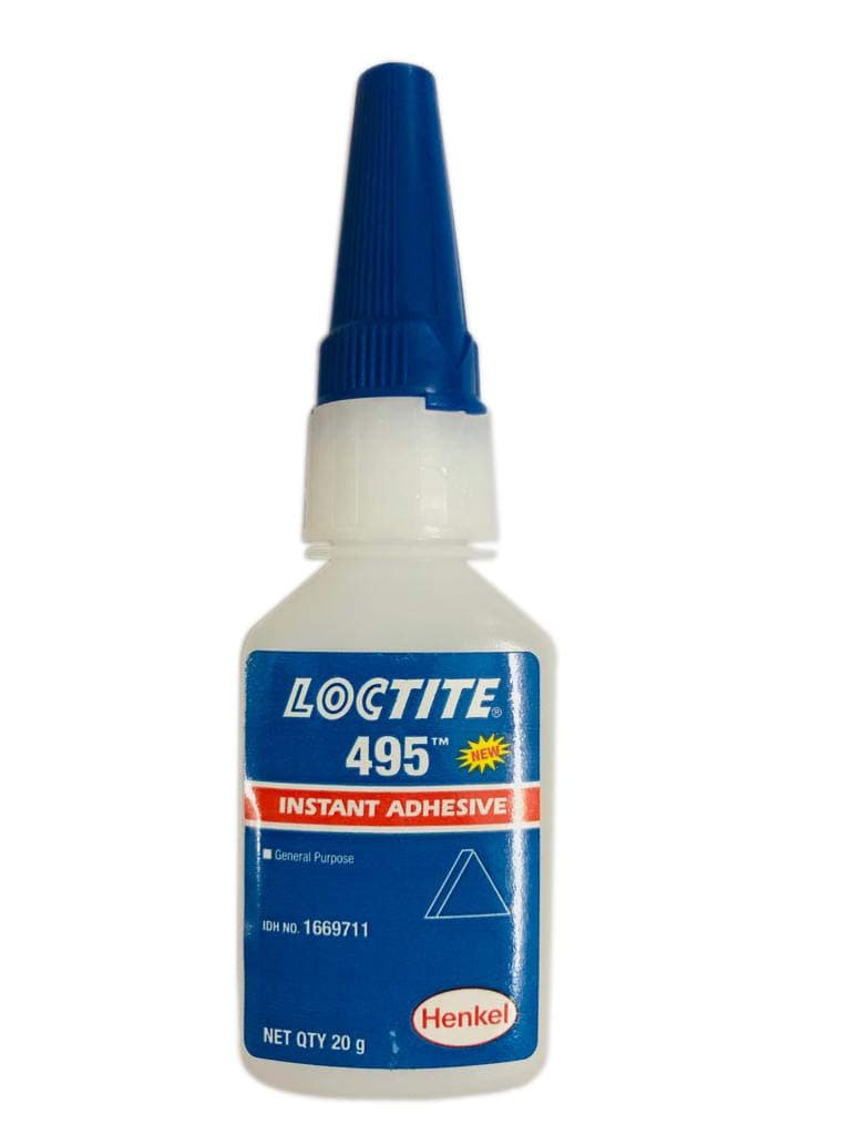 Genuine Henkel Loctite 495 - Super Glue - Instant Adhesive - General Purpose - 20 Gr - 5 Pack