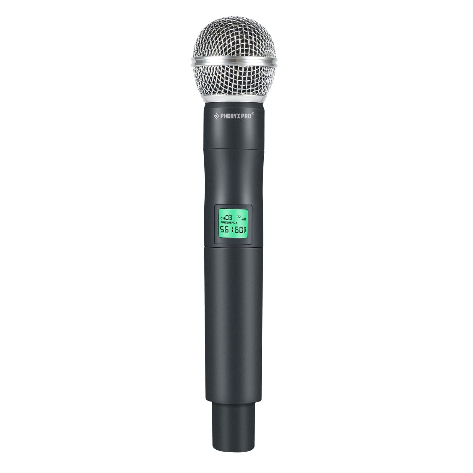 Phenyx Pro UHF Handheld Microphone Transmitter Compatible with PTU-5000,Frequency 561.6 (Black)