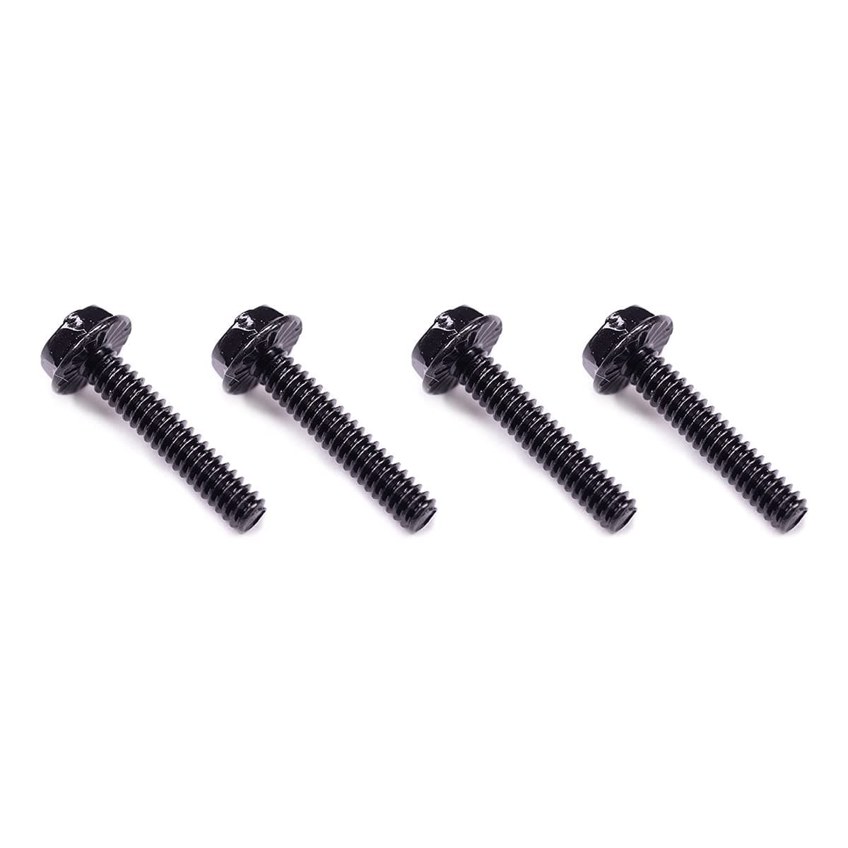 Radiator 18mm Screw Set for 15mm Fans, 6-32 UNC, Black, 16-Pack