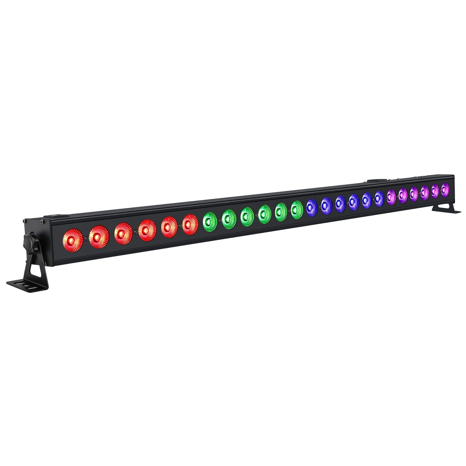 LED Stage Wash Light Bar: 40" 72W RGB DJ Lights - DMX & Sound Activated - Auto & Chase Function - Sturdy Metal Design - Uplights for Events Church Wedding Club Party Wall Wash Festival Lighting