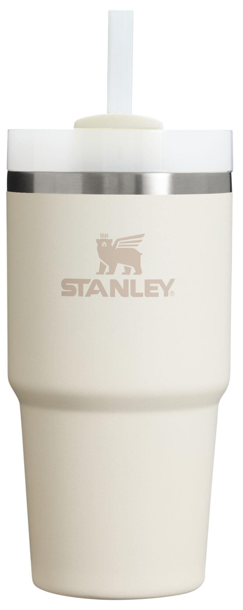 Stanley Quencher H2.0 Tumbler with Straw 20 oz | Flowstate 3-Position Lid | Cup Holder Compatible for Travel | Insulated Stainless Steel Cup | BPA-Free | Cream 2.0