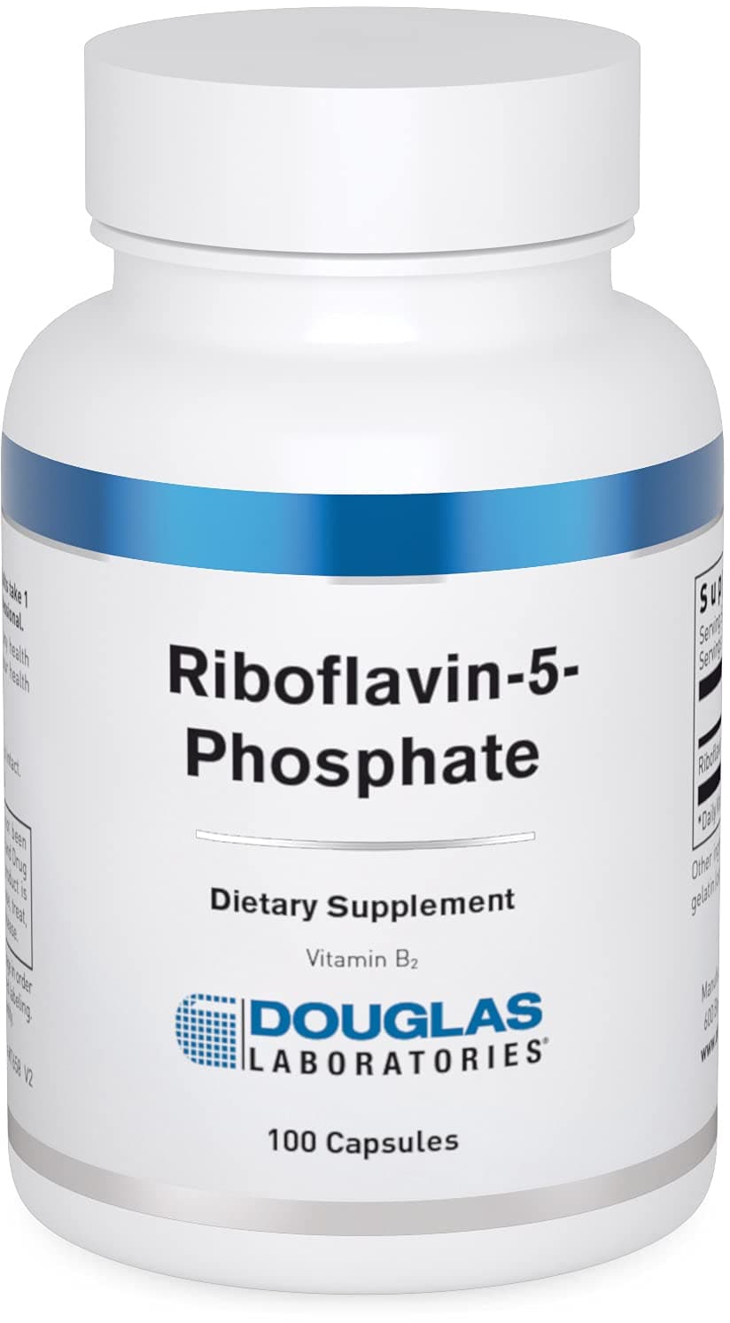 Douglas Laboratories Riboflavin-5-Phosphate 10 mg. | Vitamin B2 Supports Energy Production, Cellular Respiration, Eyesight and Skin | 100 Capsules