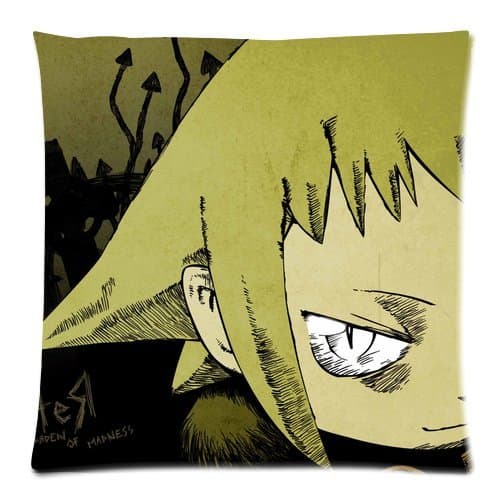 Japanese Anime Soul Eater Death The KID 04 Pattern Pillowcase cotton Nice Two Side Printing 16x16 inches soft Pillow Case