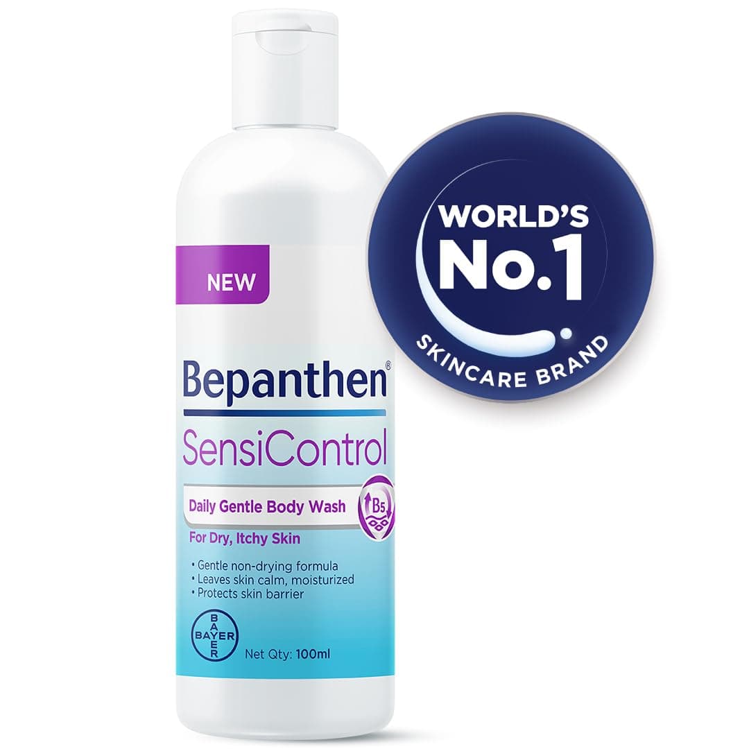 Bepanthen SensiControl Daily Gentle Body Wash, Worlds No. 1 Skincare Brand, For Dry & Sensitive Skin, 100ml