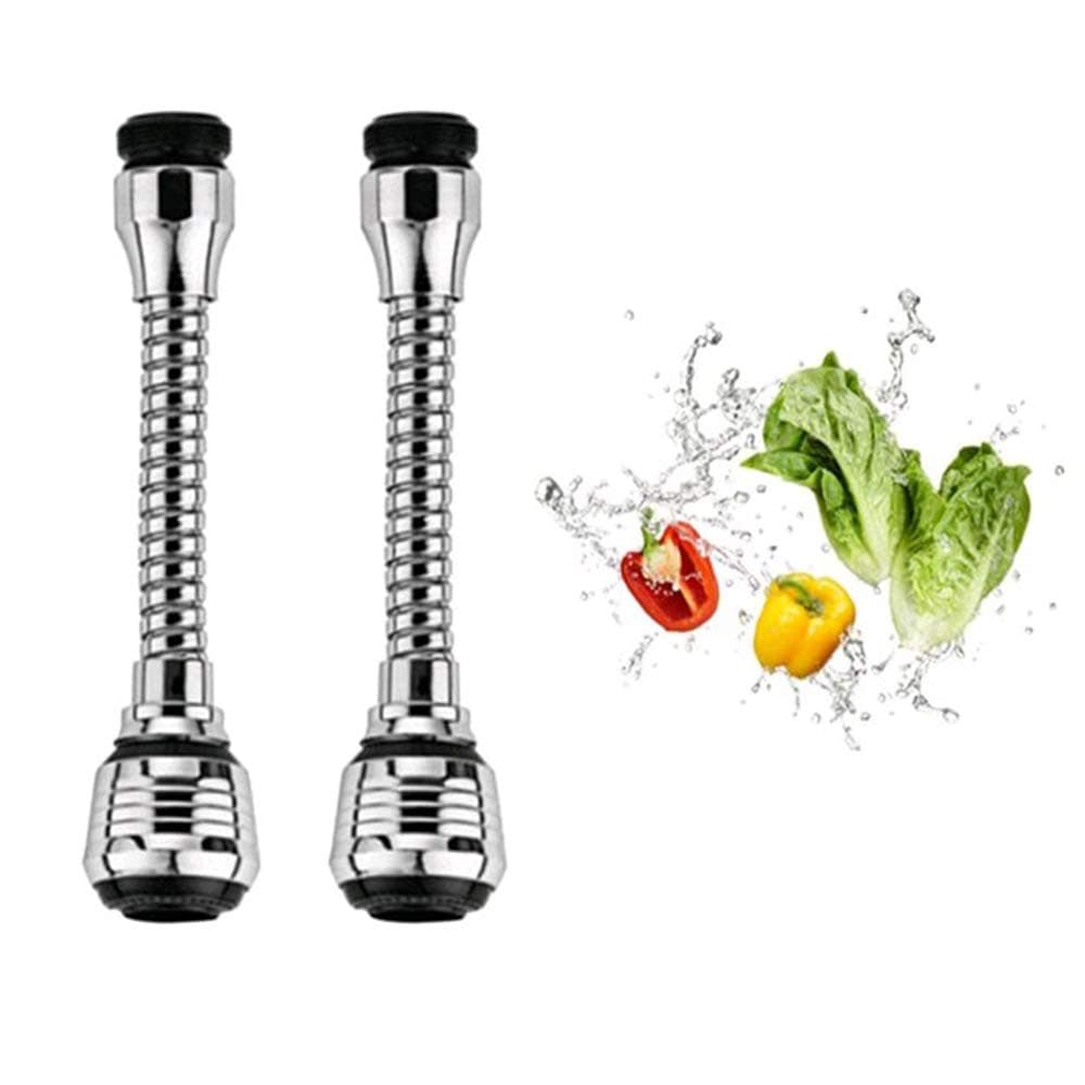 Hofumix Faucet Sprayer Water Sprayer Attachment 360°Rotating Lengthen Sprayer Hose Faucet Extension Attachment for Kitchen Sink Bathtub 2Pcs