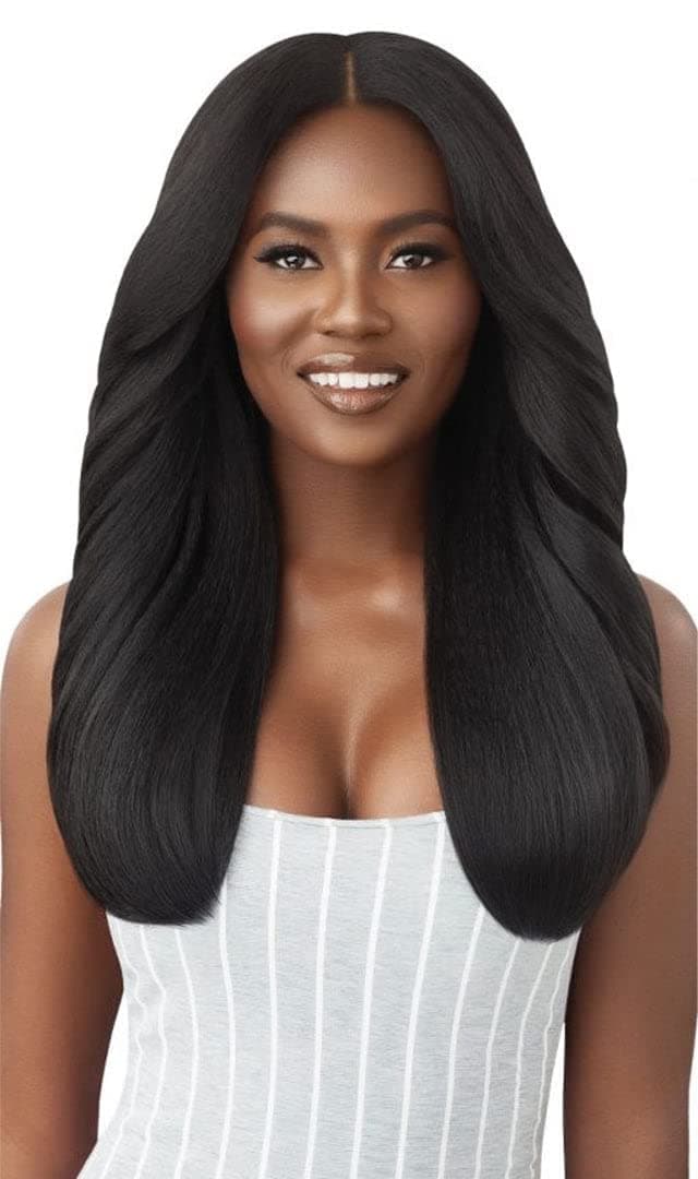 OutreBig Beautiful Human Hair Blend U Part Cap Leave Out Wig DOMINICAN BLOWOUT 22" (DR1B/2T3027)