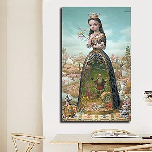 GD - Painting & Calligraphy - The Creatrix By Mark Ryden Canvas Painting Print Bedroom Home Decoration Modern Wall Art Oil Painting Poster Picture Framework (No frame 8X12 inch)