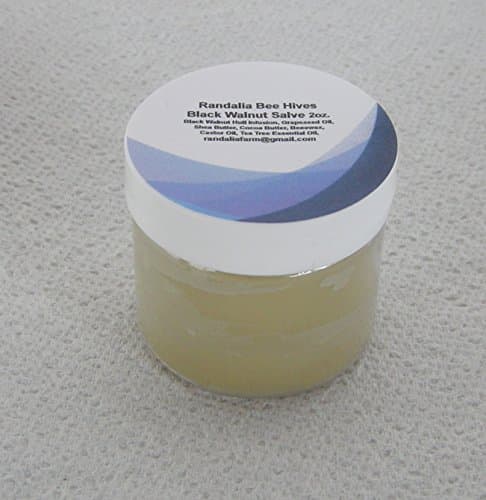 Infused Black Walnut Hull Beeswax Body Salve Cream by Randalia Bee Hives
