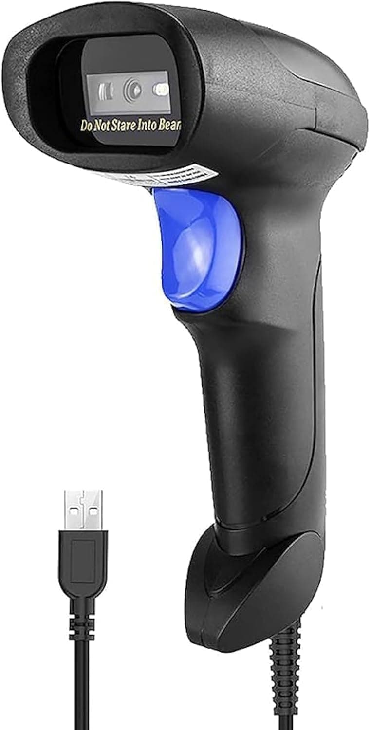 1D/2D/QR Code USB Scanner for Fast & High Speed Scanning Experience | Wired Handheld Barcode Reader | BIS Certified | 2 Years Warranty