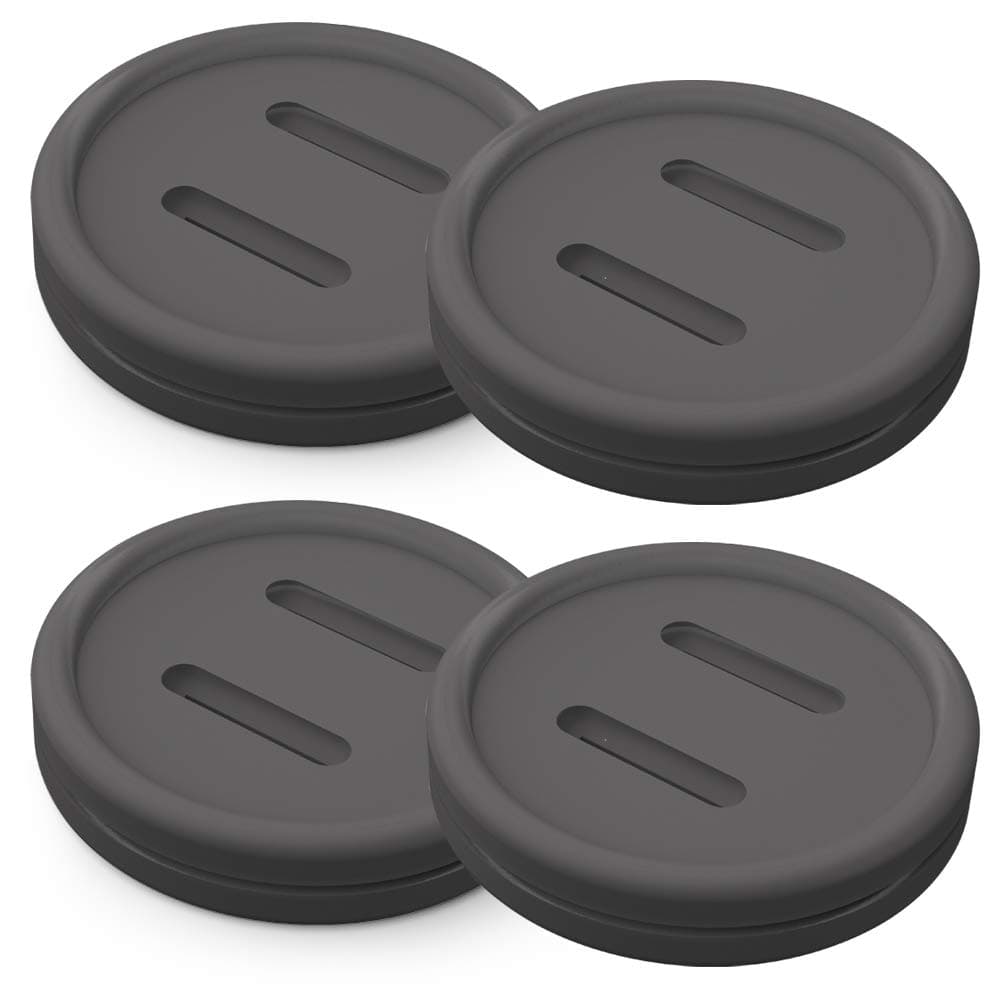 [4-Pack] BBQ Thermometer and Probe Grommet for Grills, Replacement for Weber 85037 Smokey Mountain Cookers and DIY Sensor Port for Other Grills