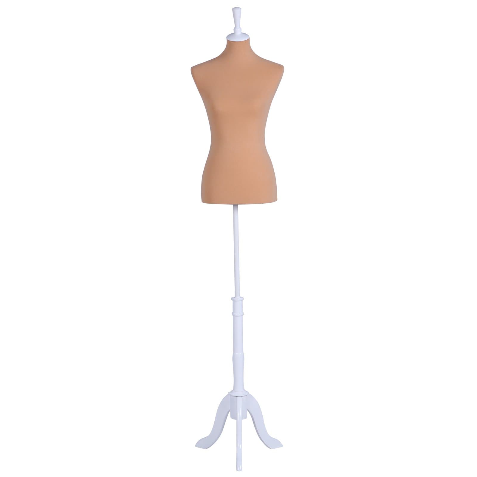 Mannequin Body Dress Form Medium 6-8 Size 34" 26" 35" Female, Non-Straight Pinnable Peach Color Form