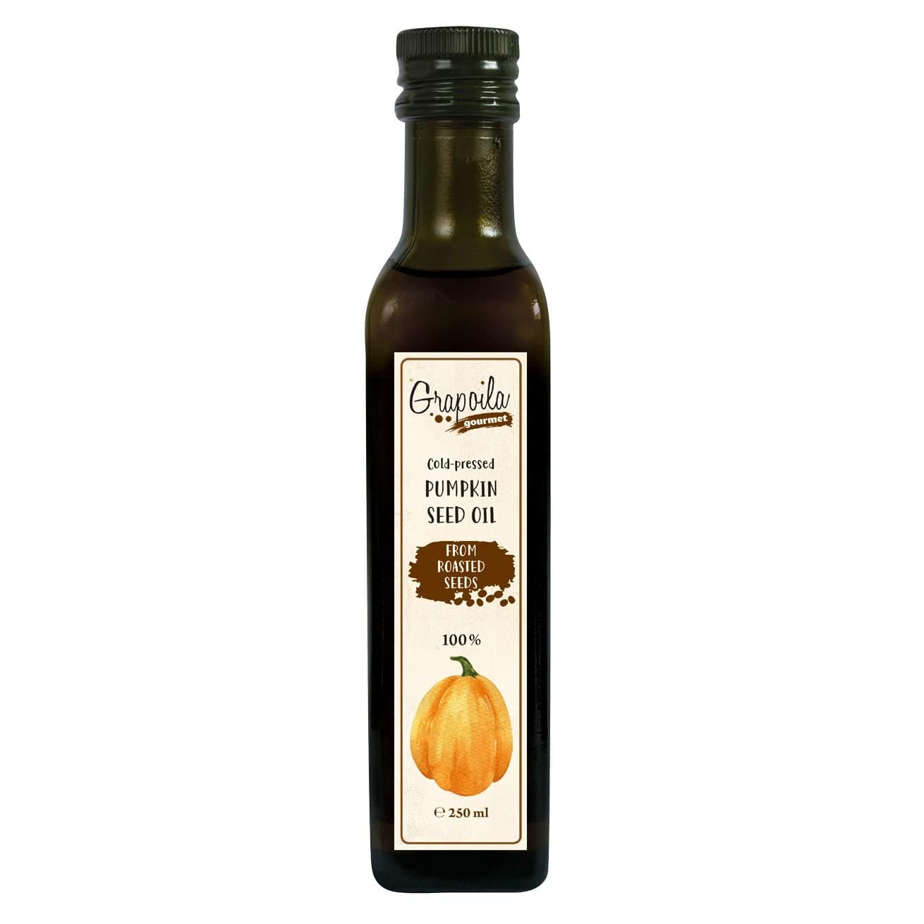 Pumpkin Seed Oil 250ml - Cold Pressed & Toasted Cooking Oil
