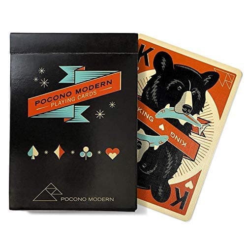 Pocono Modern Playing Cards- Woodland Deck- Woodland Court- Vintage Playing Cards- The United States Playing Card Company-Bearish King- Foxy Queen- Elegant Jack- Modern Playing Cards
