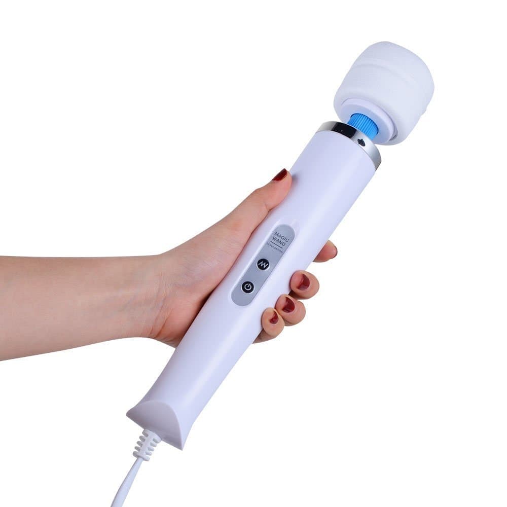 Handheld Wand Massager with 10 Powerful Speeds 8 Vibration Patterns Personal Body Massager for Back Neck Shoulder Sore Cordless Rechargeable