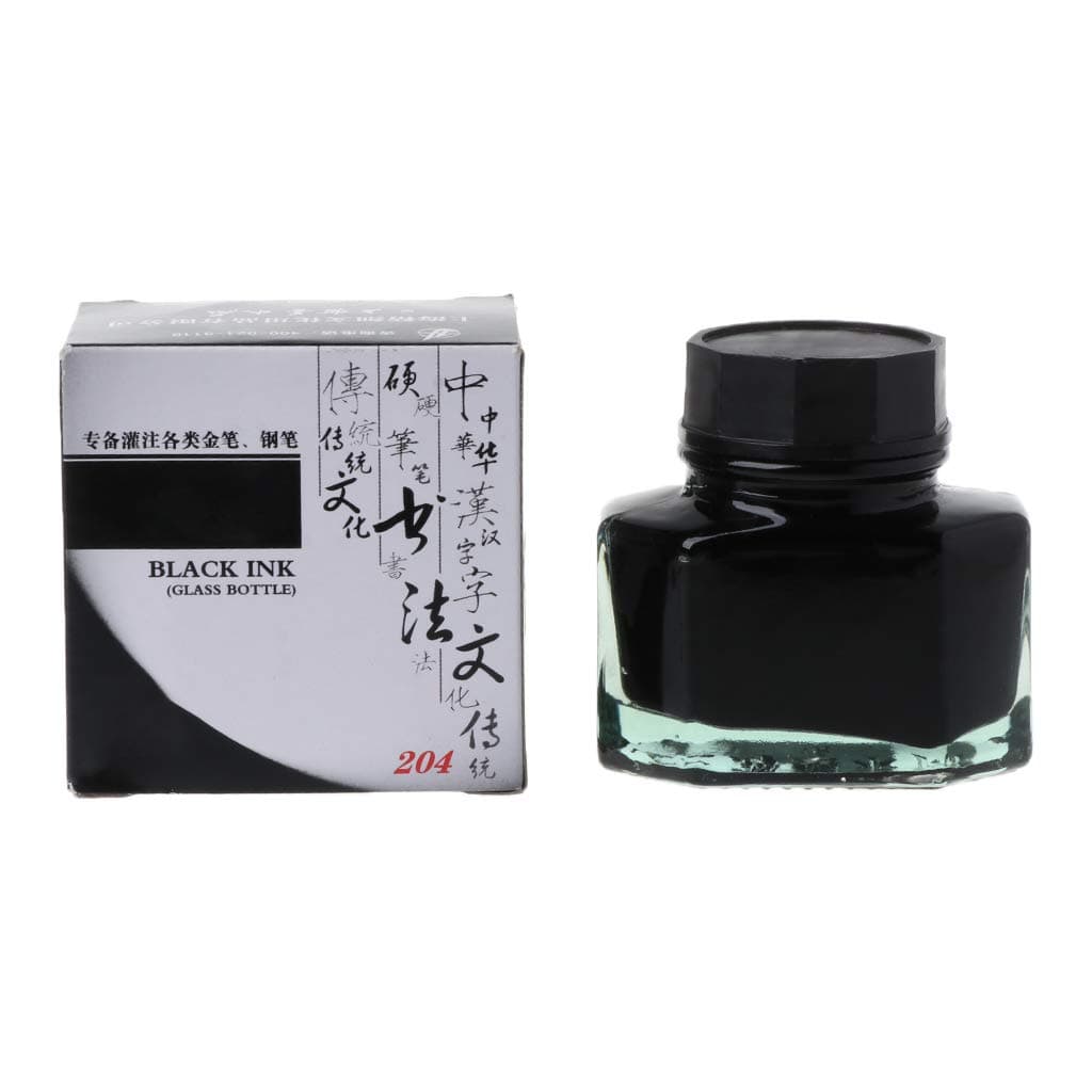 FlyWANG 50 Ml Bottled Glass Smooth Writing Fountain Pen Ink Refill School Student Stationery Office Supplies