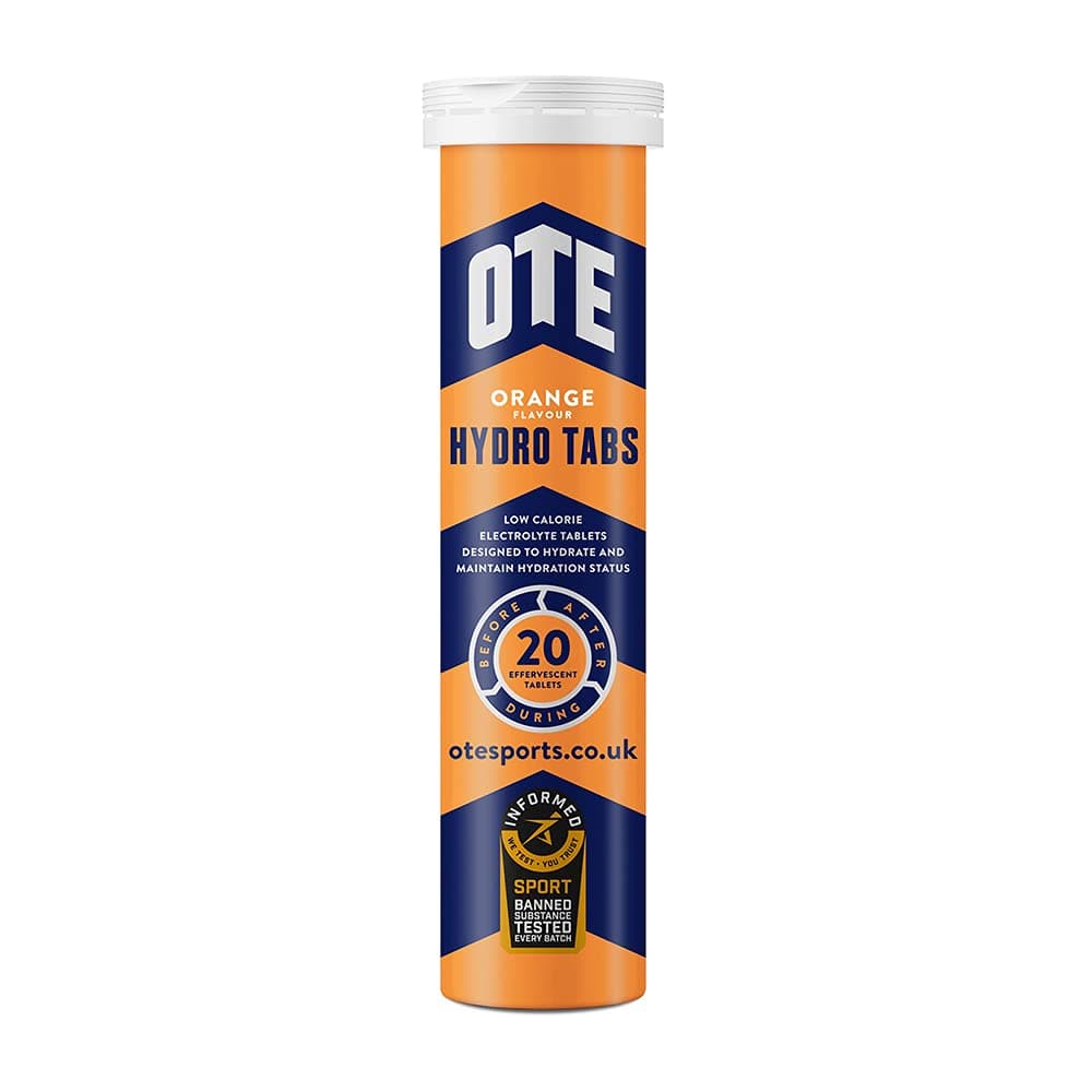 Hydration – Electrolyte Salt Supplement for Runners & Cyclists – Rehydration for Cycling, Running & Endurance Sport – Tube of 20 (Orange, Single Tube)